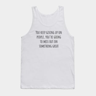 Something Great Tank Top